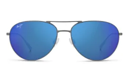 Shop Maui Jim Walaka Unisex Aviator Sunglasses in Grey online.
