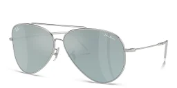 Shop Ray-Ban Reverse Unisex Pilot Sunglasses in Silver online.