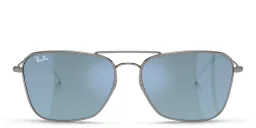Shop Ray-Ban Caravan Reverse Unisex Wide Square Sunglasses in Gunmetal online.