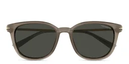 Shop MONTBLANC Square Sunglasses in Brown online.