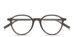 Shop MONTBLANC Panthos Eyeglasses in Transparent Dark Grey online.