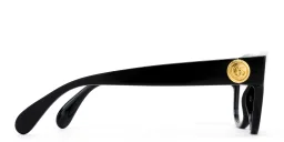 Shop GUCCI Square Eyeglasses in Black online.