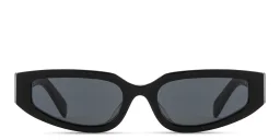 Shop CELINE Triomphe Geometric Sunglasses in Black online.