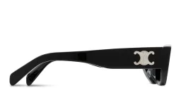 Shop CELINE Triomphe Geometric Sunglasses in Black online.