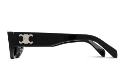 Shop CELINE Triomphe Geometric Sunglasses in Black online.