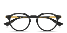 Shop BOTTEGA VENETA Ribbon Panthos Eyeglasses in Black online.