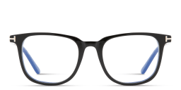 Shop TOM FORD Square Eyeglasses in Shiny Black online.