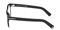 Shop TOM FORD Square Eyeglasses in Shiny Black online.