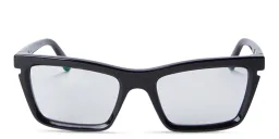 Shop OFF WHITE Style 50 Unisex Wide Cat-Eye Eyeglasses in Black online.