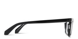 Shop OFF WHITE Style 50 Unisex Wide Cat-Eye Eyeglasses in Black online.