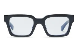 Shop OFF WHITE Style 72 Unisex Square Eyeglasses in Black online.