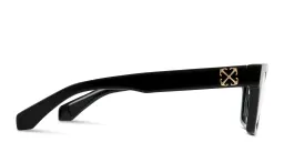 Shop OFF WHITE Style 72 Unisex Square Eyeglasses in Black online.