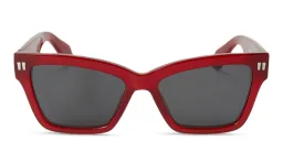 Shop OFF WHITE Cincinnati Unisex Cat-Eye Sunglasses in Red online.