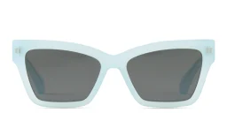 Shop OFF WHITE Cincinnati Unisex Cat-Eye Sunglasses in Light Blue online.