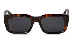 Shop OFF WHITE Hays Unisex Rectangle Sunglasses in Havana online.