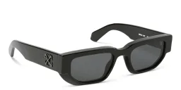 Shop OFF WHITE Greeley Unisex Rectangle Sunglasses in Black online.