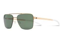 Shop MYKITA Bernie Aviator Sunglasses in Gold online.