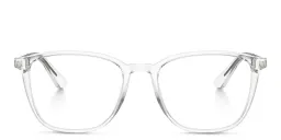 Shop GIORGIO ARMANI Square Eyeglasses in Crystal online.