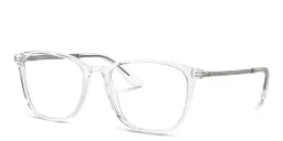 Shop GIORGIO ARMANI Square Eyeglasses in Crystal online.