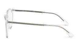Shop GIORGIO ARMANI Square Eyeglasses in Crystal online.