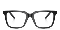 Shop GIORGIO ARMANI Rectangle Eyeglasses in Black online.