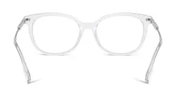 Shop BURBERRY Logo Square Eyeglasses in Trasparent online.