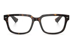 Shop Dolce & Gabbana Square Eyeglasses in Havana online.