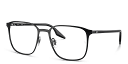 Shop Ray-Ban Unisex Square Eyeglasses in Black online.