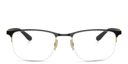 Shop Ray-Ban Unisex Irregular Eyeglasses in Black online.