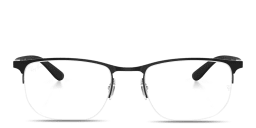 Shop Ray-Ban Unisex Irregular Eyeglasses in Matte Black online.