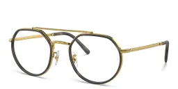Shop Ray-Ban Unisex Irregular Eyeglasses in Legend Gold online.