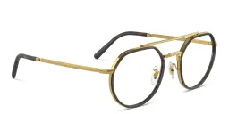 Shop Ray-Ban Unisex Irregular Eyeglasses in Legend Gold online.