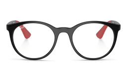 Shop Ray-Ban Junior Kids Panthos Eyeglasses in Black online.