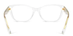 Shop VERSACE Medusa Cat-Eye Eyeglasses in Crystal online.