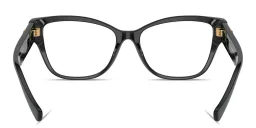 Shop VERSACE Medusa Cat-Eye Eyeglasses in Black online.