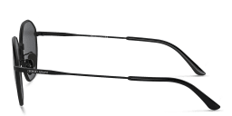 Shop GIORGIO ARMANI Square Sunglasses in Matte Black online.