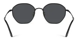 Shop GIORGIO ARMANI Square Sunglasses in Matte Black online.