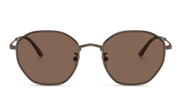 Shop GIORGIO ARMANI Square Sunglasses in Brown online.