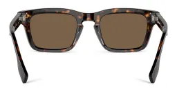 Shop BURBERRY Rectangle Sunglasses in Dark Havana online.
