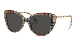 Shop BURBERRY Vintage Check Cat-Eye Sunglasses in Vintage Check online.
