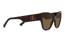Shop Dolce & Gabbana Butterfly Sunglasses in Havana online.