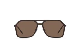 Shop Dolce & Gabbana Pilot Sunglasses in Brown online.