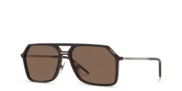 Shop Dolce & Gabbana Pilot Sunglasses in Brown online.