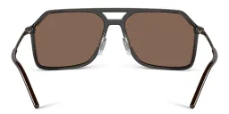 Shop Dolce & Gabbana Pilot Sunglasses in Brown online.