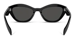 Shop PRADA Butterfly Sunglasses in Black online.