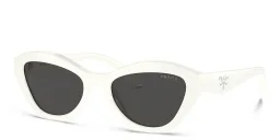 Shop PRADA Butterfly Sunglasses in White online.