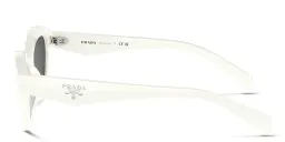 Shop PRADA Butterfly Sunglasses in White online.