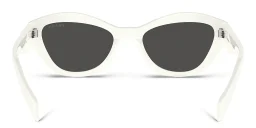 Shop PRADA Butterfly Sunglasses in White online.