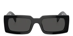Shop PRADA Pillow Sunglasses in Black online.