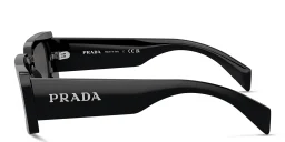 Shop PRADA Pillow Sunglasses in Black online.
